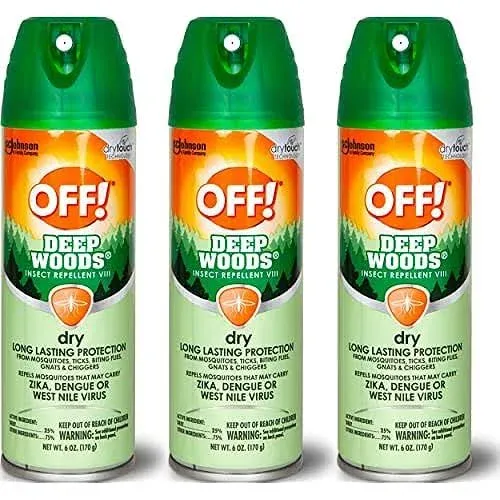 OFF! Deep Woods Insect Repellent, 9 oz, Pack of 3