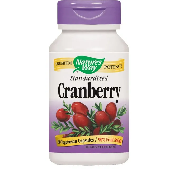 Natures Way Cranberry, Standardized, Vegetarian Capsules - 60 capsules