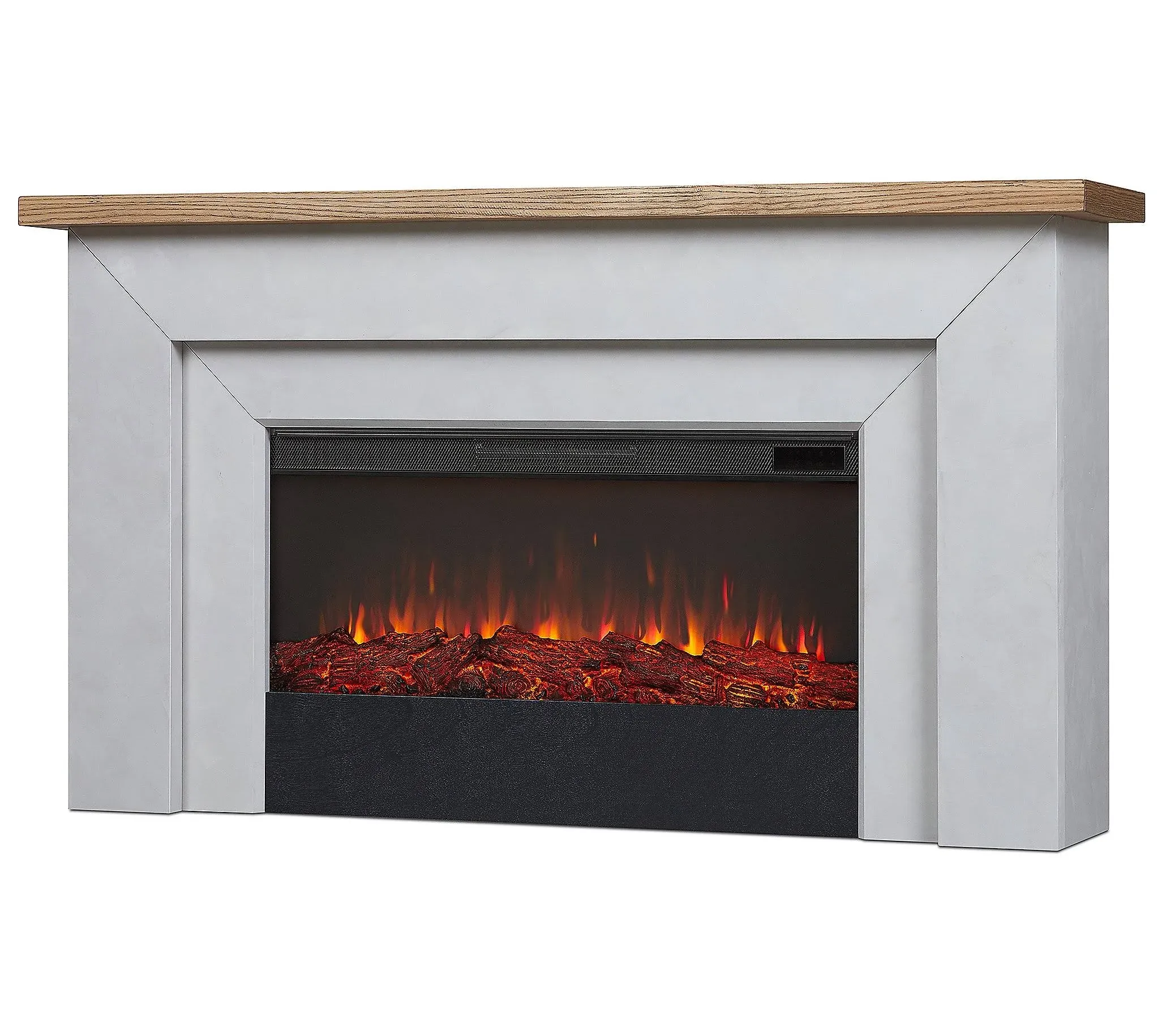 Real Flame Malie 68 in. Landscape Electric Fireplace in Venetian Gray