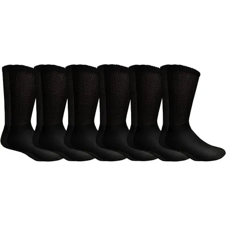 SOCKS NBULK King Size Cotton Diabetic Crew & Ankle Socks Big & Tall Mens Diabetes Sock Bulk Value Pack