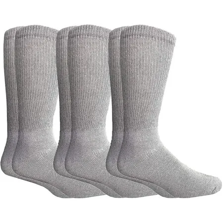 Big and Tall Diabetic Neuropathy Ankle Socks, King Size Mens Athletic Quarter Socks (Size: 13-16)