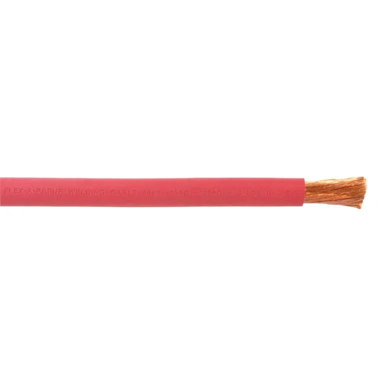 3/0 AWG Flex-A-Prene® Welding/Batter<wbr/>y Cable - Red - Made in USA (10 FEET)