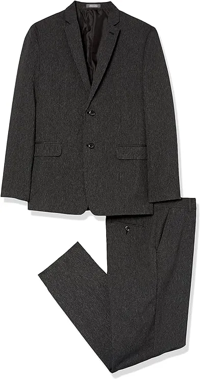 Van Heusen Boys Big 2-Piece Formal Suit Set, Mini Black, 10