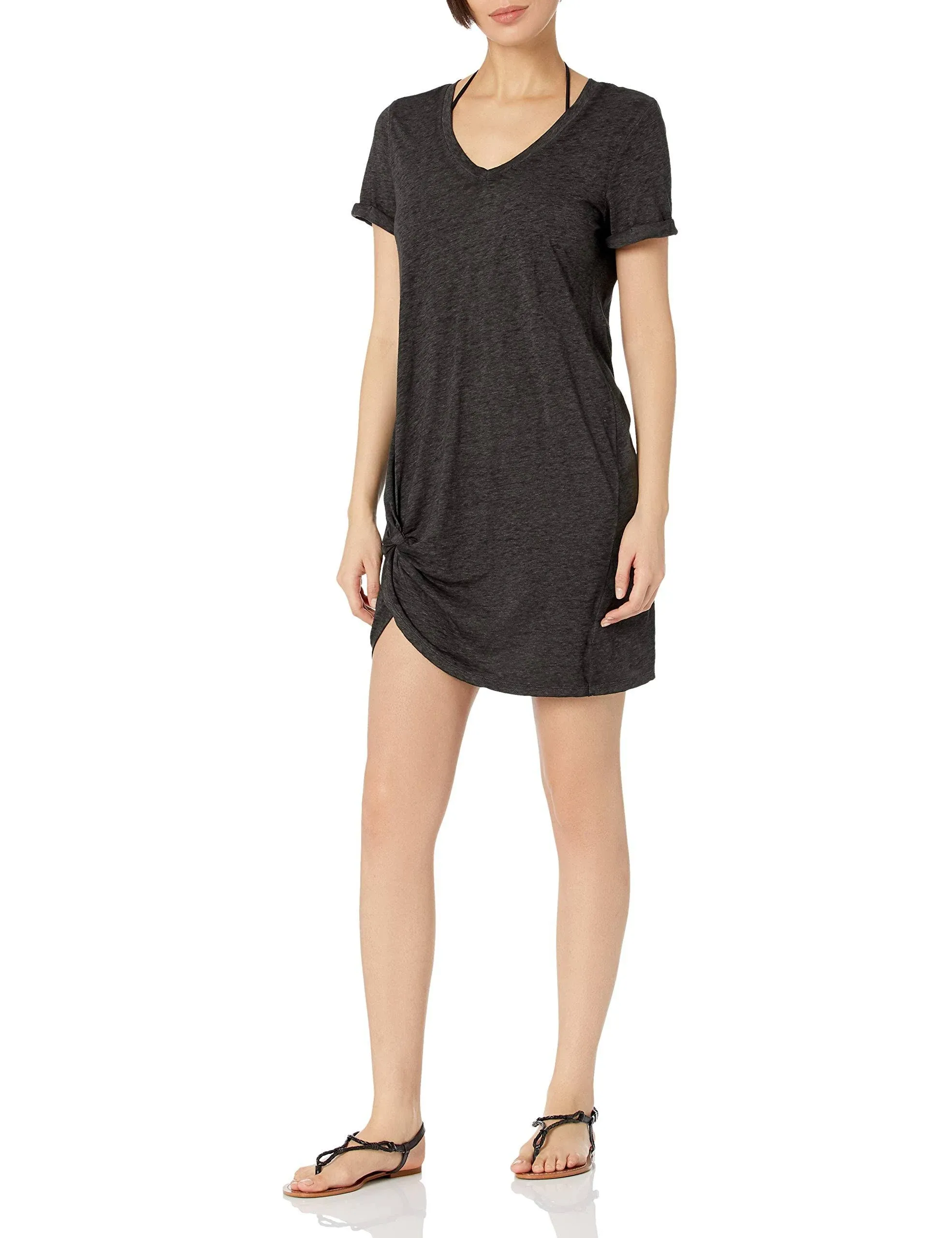 April Swim Cover-Up Dress - Black