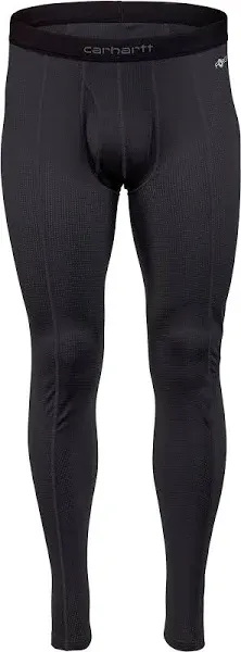 Carhartt Men's Force Lightweight Stretch Grid Base Layer Pant - Black