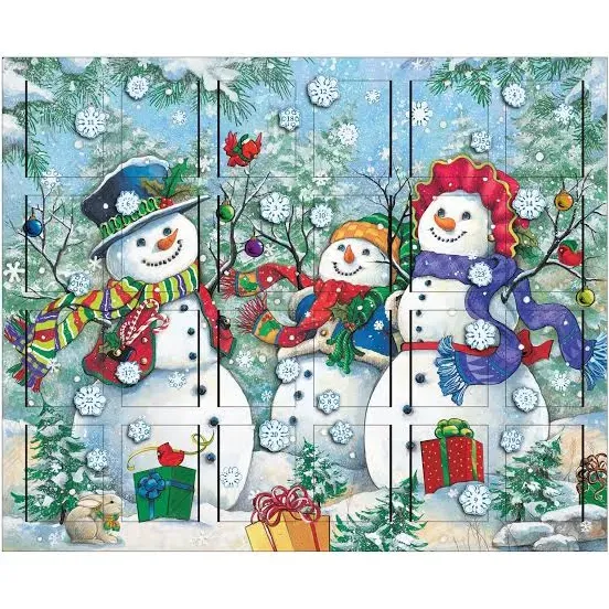 Traditions Advent Calendars Snowman - Boxed by Byers&#039; Choice Ltd