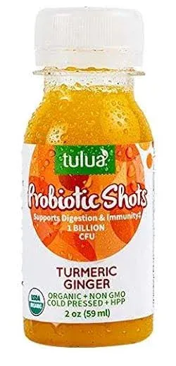 Tulua Turmeric Ginger Probiotic Shots, 12-Pack