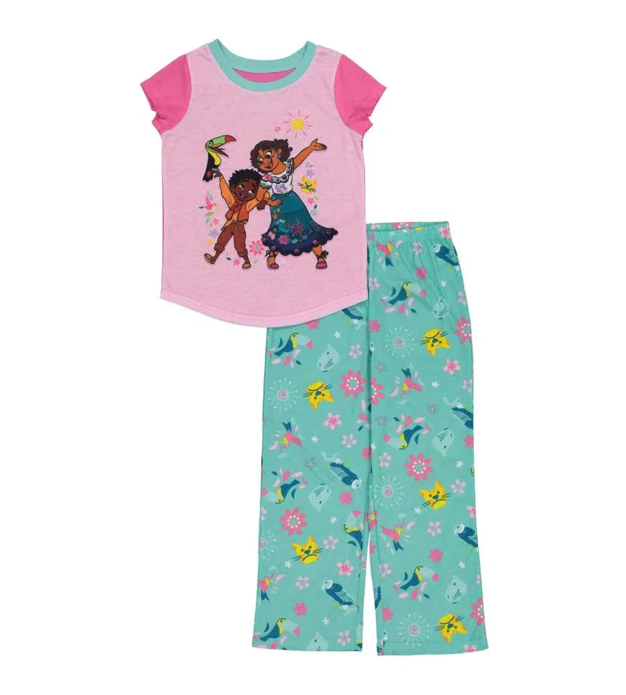 Disney Girls&#039; Encanto Pajama Set, Fun TIME Together, 4