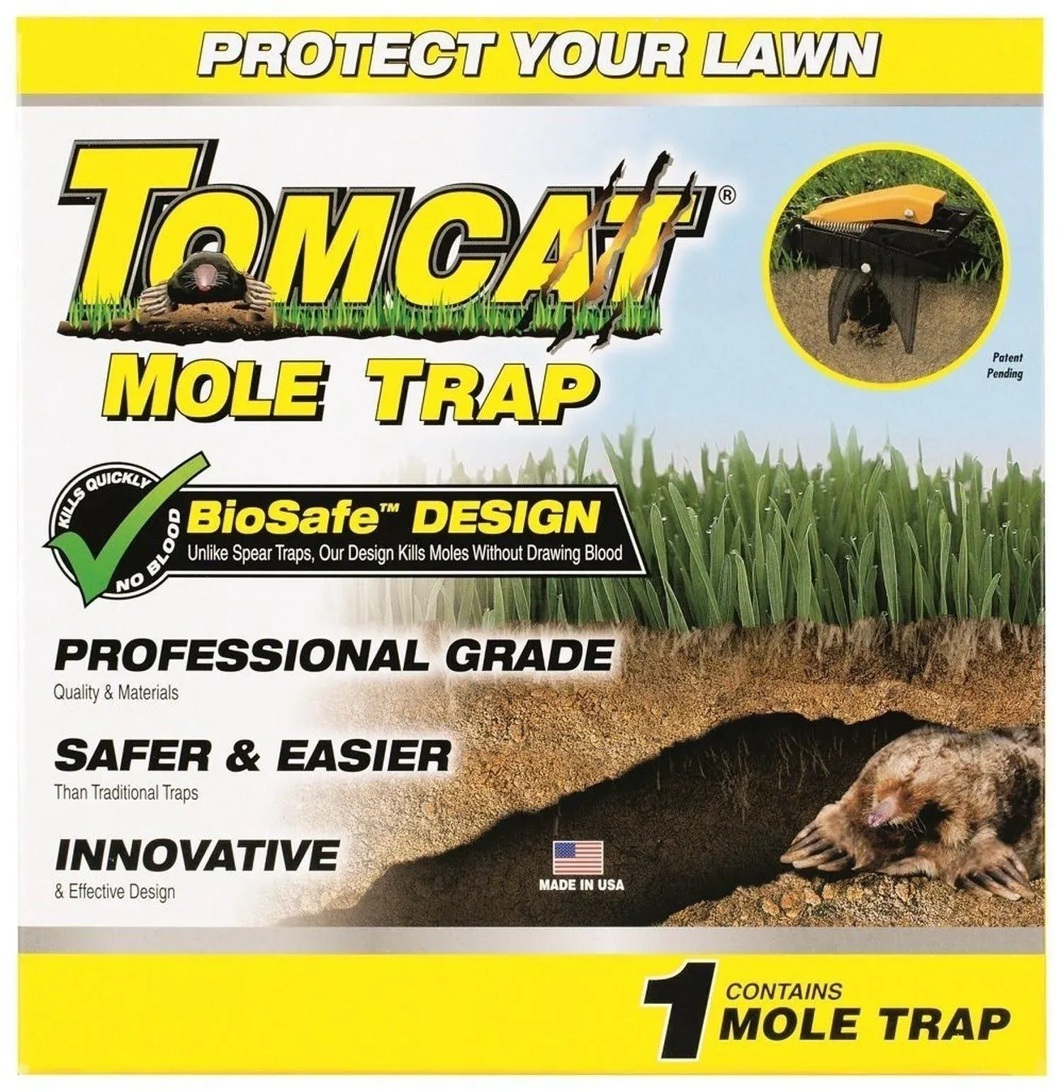 Tomcat Medium Snap Trap For Moles 1 pk