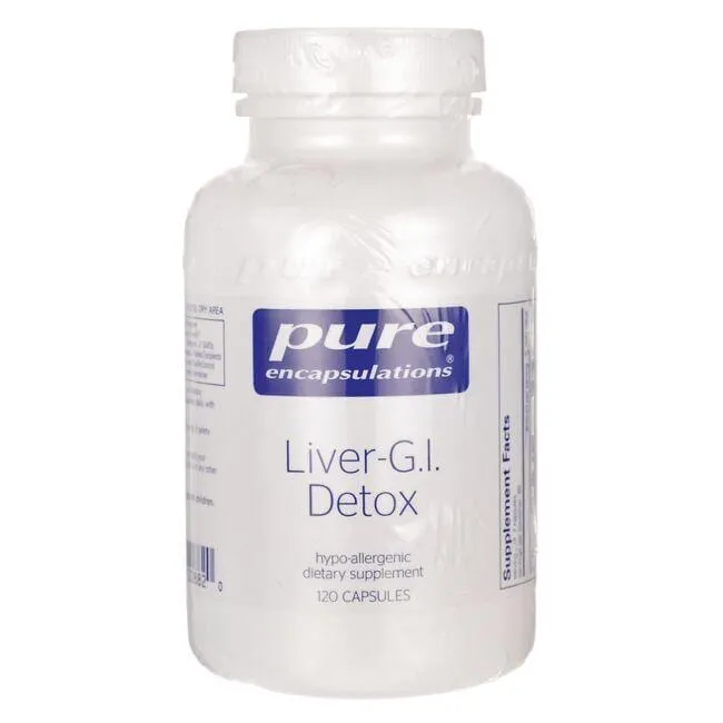 Pure Encapsulations Liver-G.I. Detox - Liver Cleanser & GI Detox* - with Alpha Lipoic Acid & Curcumin Extract - Gluten Free & Non-GMO - 120 Capsules