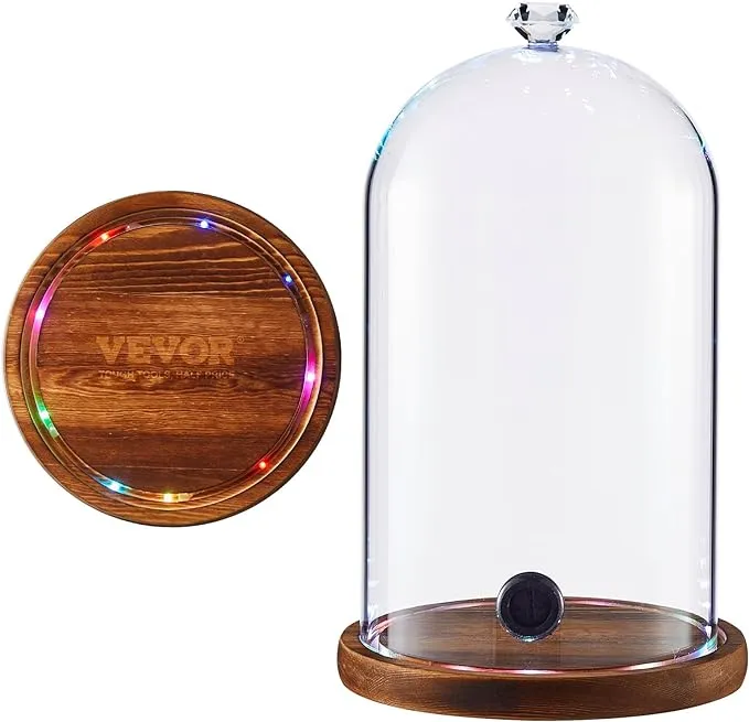 VEVOR Smoking Gun Accessory Glass Cloche Dome Cover for Smoke Infuser Wood Base - Contemporary - Smokers - by VEVOR OFFICIAL STORE | Houzz