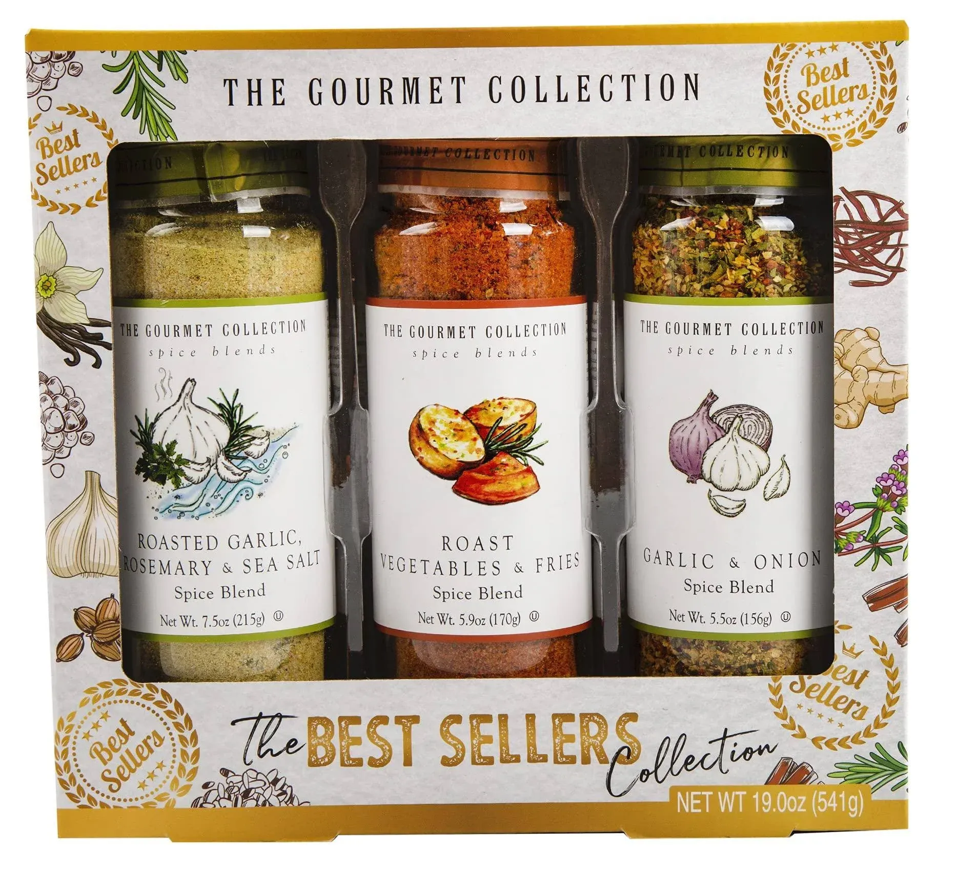 Dangold The Gourmet Collection Spices & Seasoning Blends Best Sellers Collection. The Ultimate Spices Gift Set for The Grill Master or Chef of T