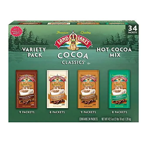 Mint &amp; Chocolate Hot Cocoa Mix - Creamy &amp; Refreshing - Pack of 36 Packets