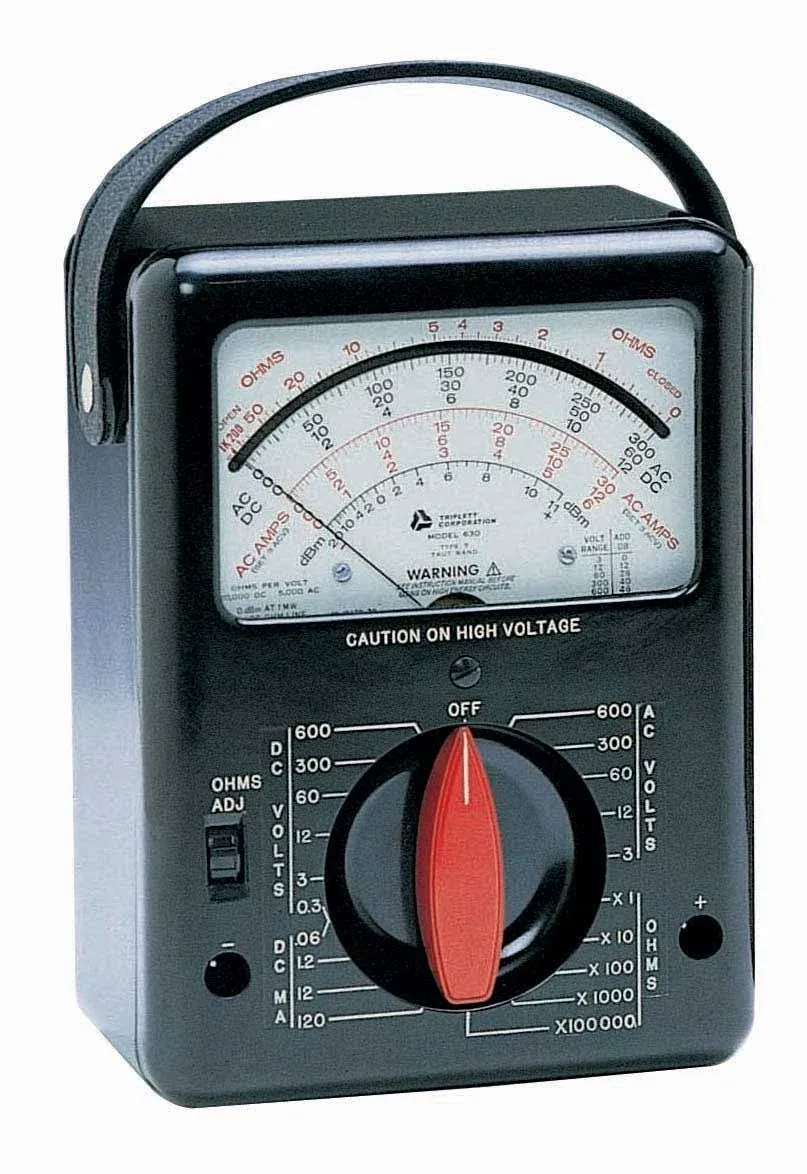 Compact analog multimeter designed to ma