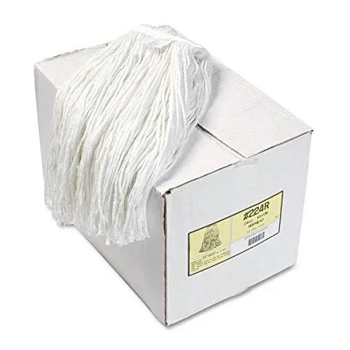 Boardwalk Premium Standard Cut-End Rayon Fiber 24 oz. Wet Mop Heads