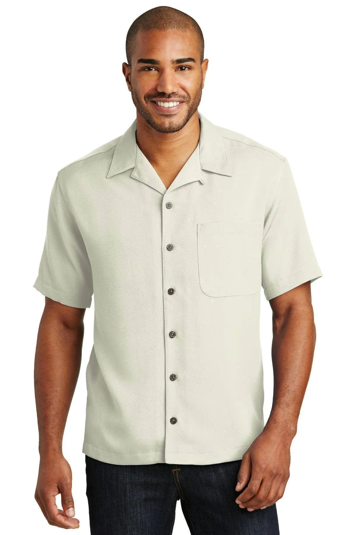 Port Authority S535 Easy Care Camp Shirt - Black - L