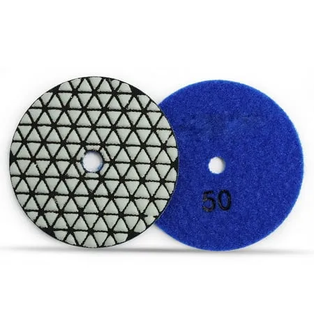 4 Inch Diamond Polishing Pads,22PCS Wet Polishing Kit with Backer Pad 50-6000 Grit Polishing Pad for Concrete Marble Stone Countertop Quartz Drill Grinder Polisher