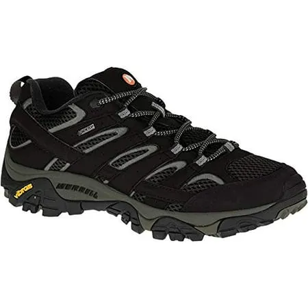 Merrell J599613 Men&#039;s Moab 2 GTX Hiking Shoes, Black, Size Options