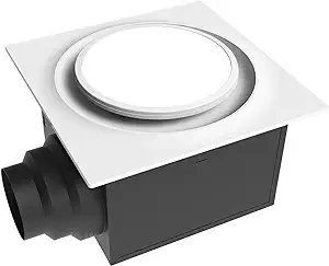 Aero Pure Low Profile Quiet Bathroom Exhaust Fans 80-CFM White Lighted 0.3-Sone