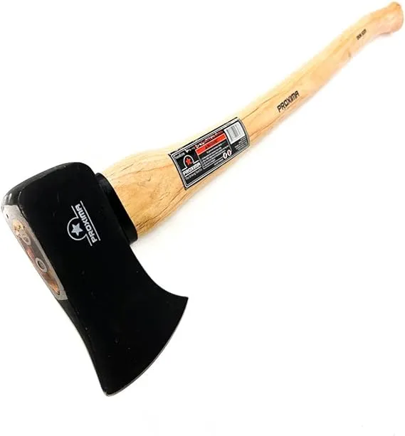 Proxima 3.5 lbs Single Bit Axe with 33 inches Hickory Wood Handle, Heavy Duty 5 inches High Carbon Steel Curved Blade 1005982294