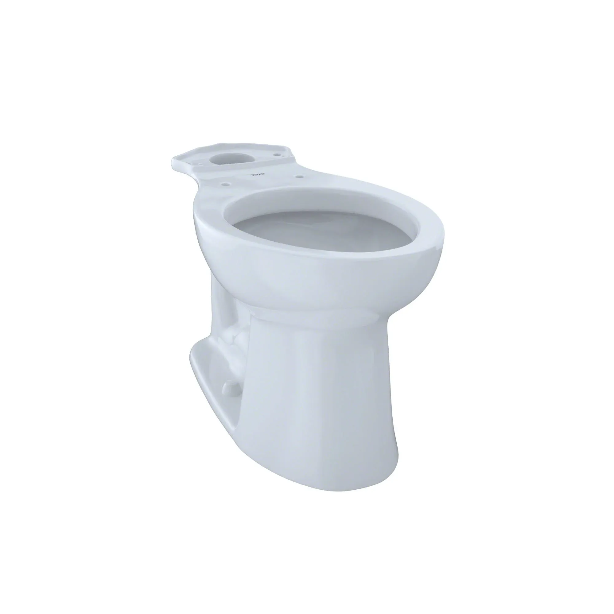 Toto C244EF#01 Entrada Universal Height Elongated Toilet Bowl in Cotton White (Seat Sold Separately)