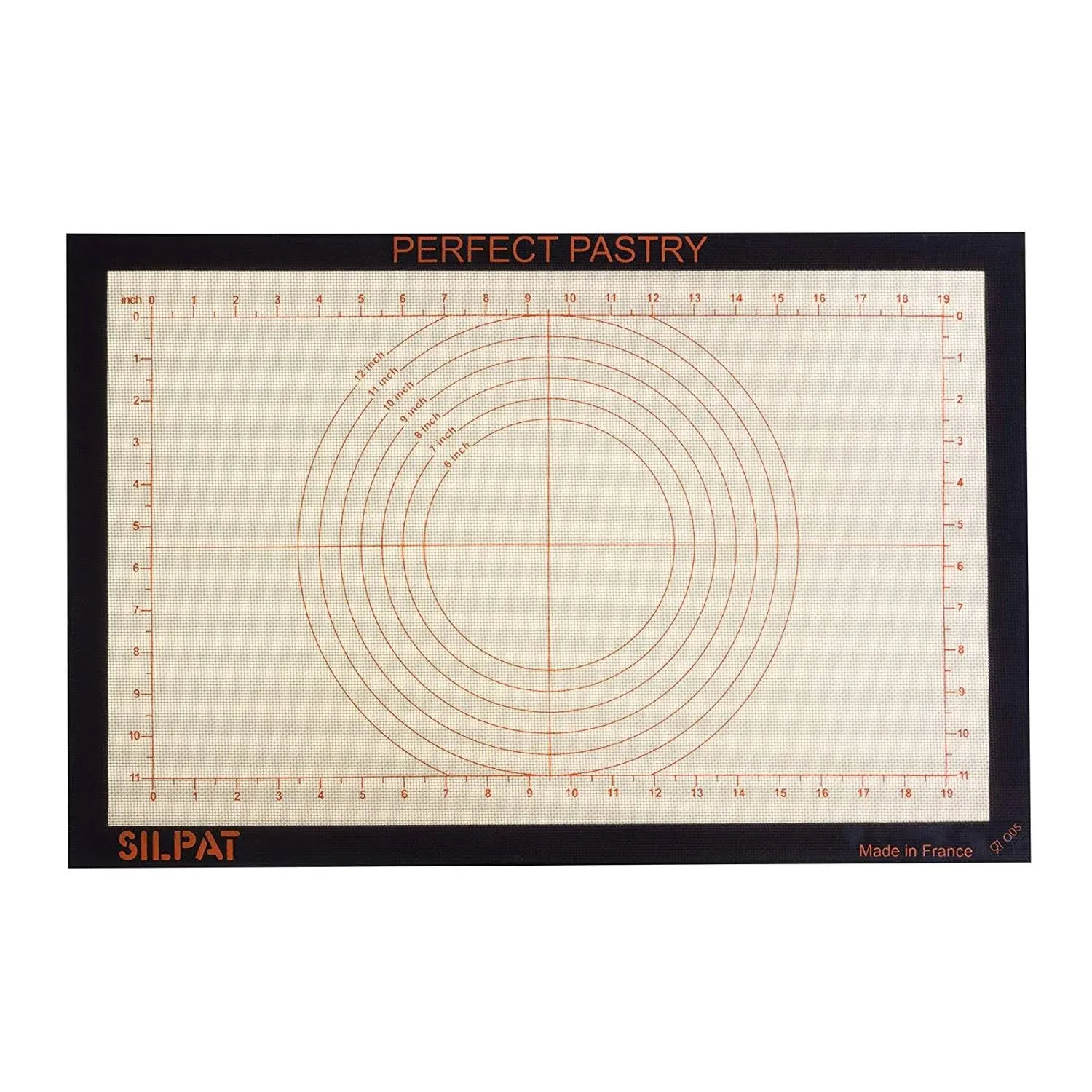 Silpat Perfect Pastry Non-Stick Silicone Countertop Workstation Mat, 15-1/8" x 23"