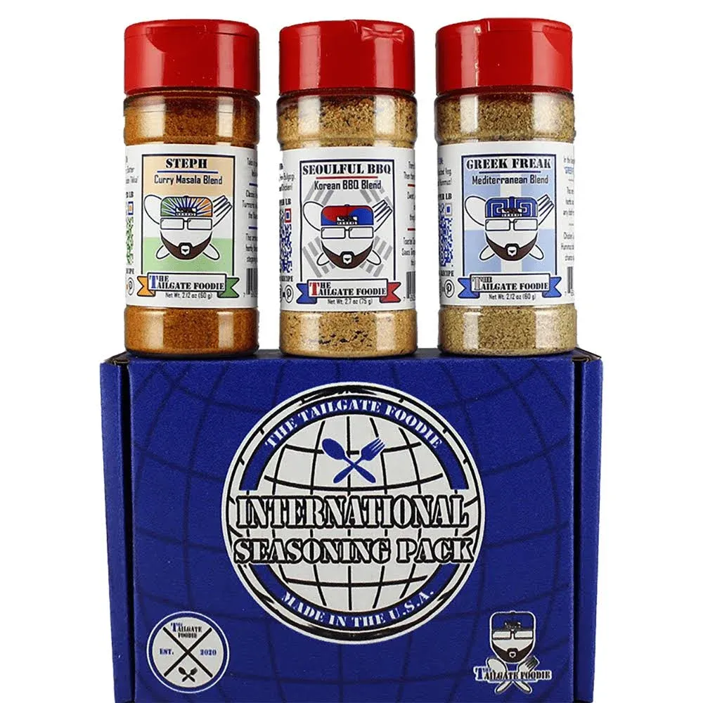 International Seasonings Gift Set (3-Pack) by The Tailgate Foodie