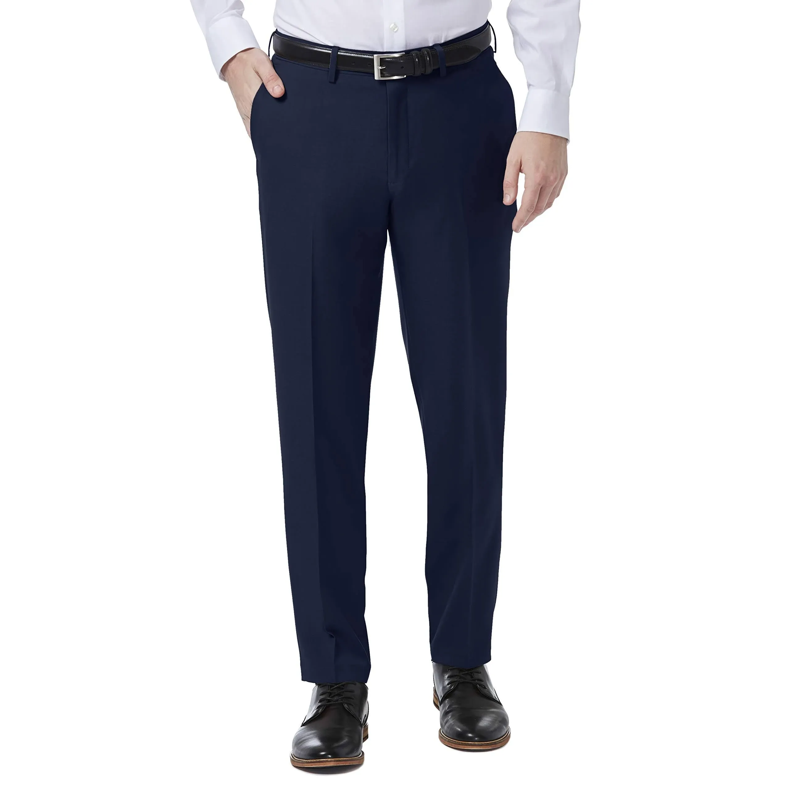 Haggar Men's Premium Comfort Dress Slim Fit Flat Front Pant