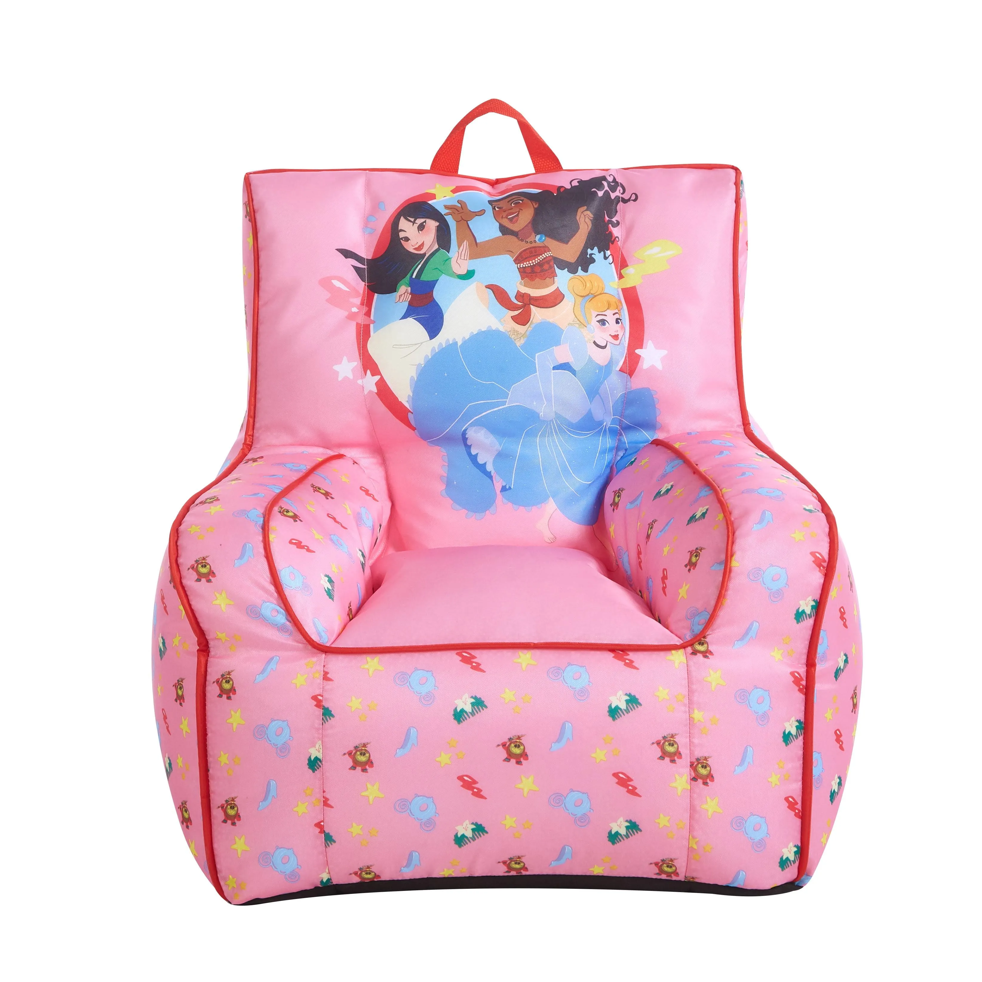 Idea Nuova Disney Princess Toddler Nylon Bean Bag Chair