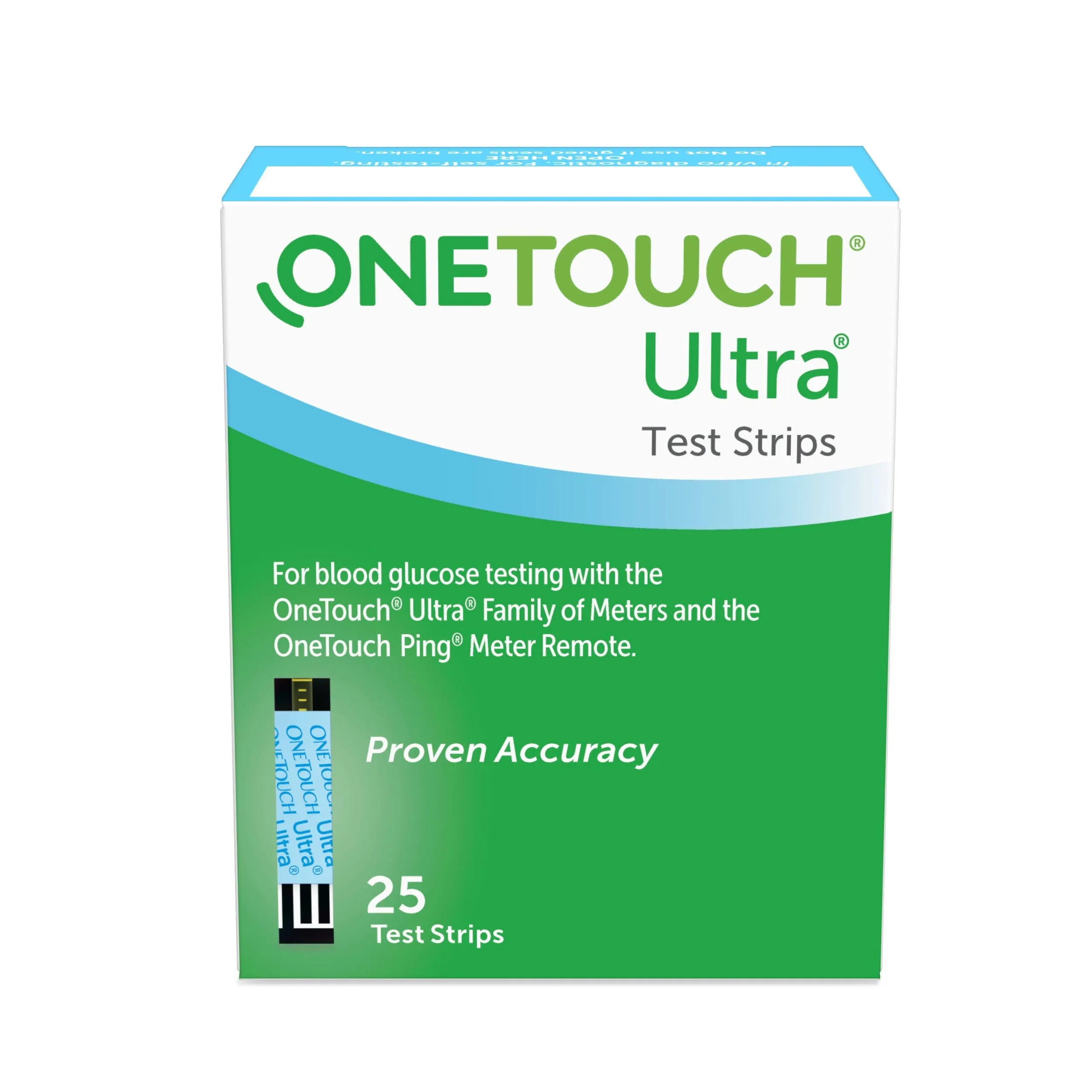 OneTouch Ultra Test Strips for Diabetes - 120 Count | Diabetic Blood Sugar Monitor Glucose Meter 2 Boxes, 60 Each