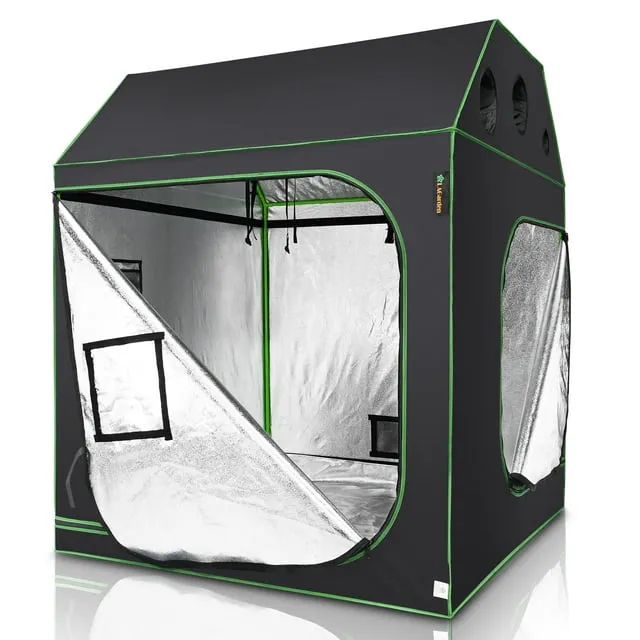 LAGarden 60'x60'x70' Indoor Grow Tent Roof Reflective Mylar Hydroponic Plant