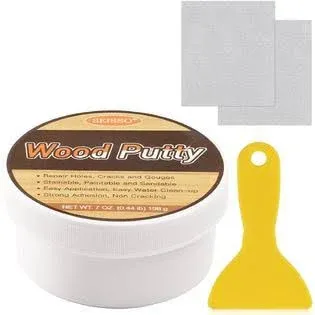 SEISSO Wood Putty, Water-Based Wood Filler, White Wood Putty for Trim, Wood