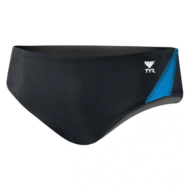 TYR Rali1a Men's Alliance Splice Racer Swimsuit - Black/Blue, 26