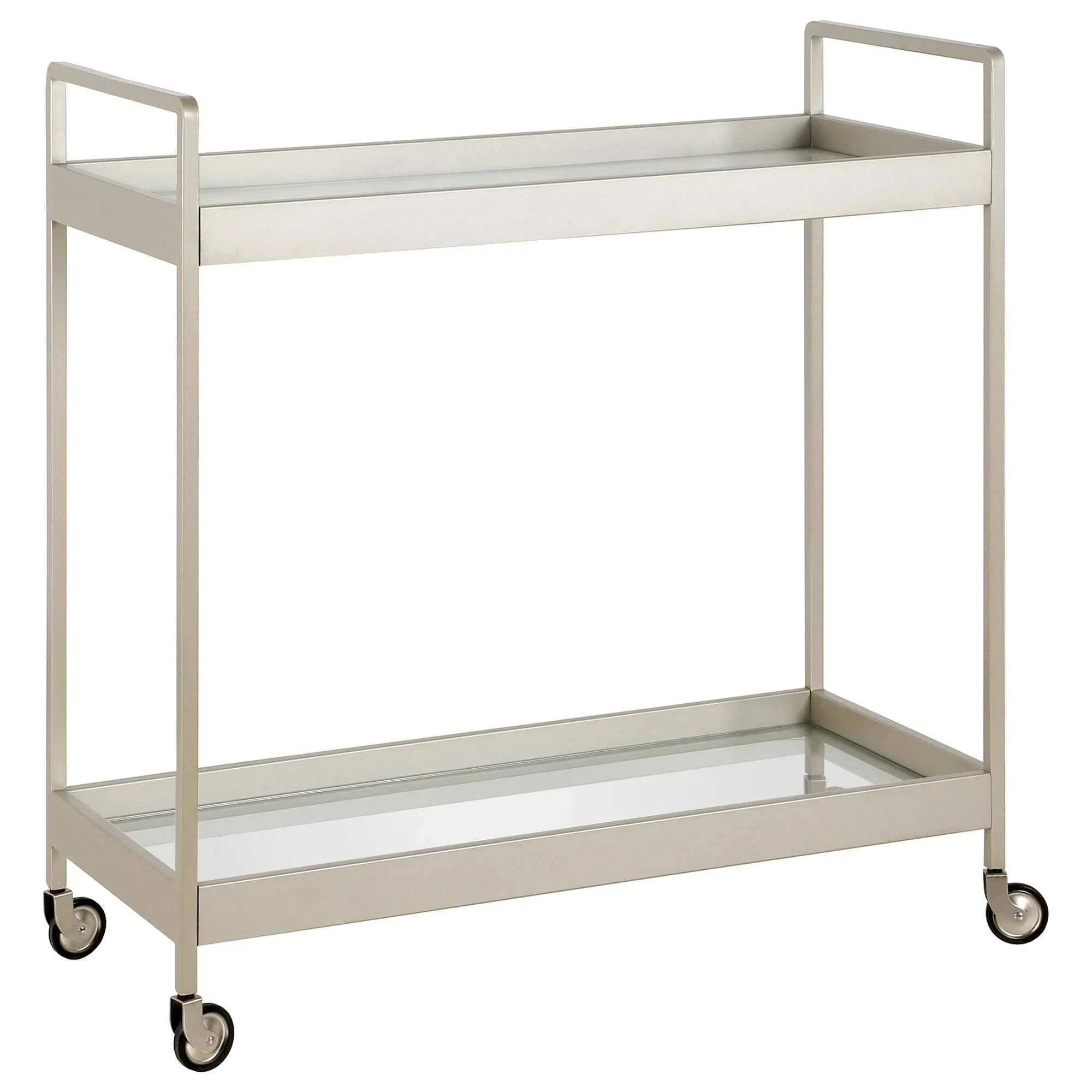 Cooper 33'' Wide Rectangular Bar Cart in Blackened Bronze