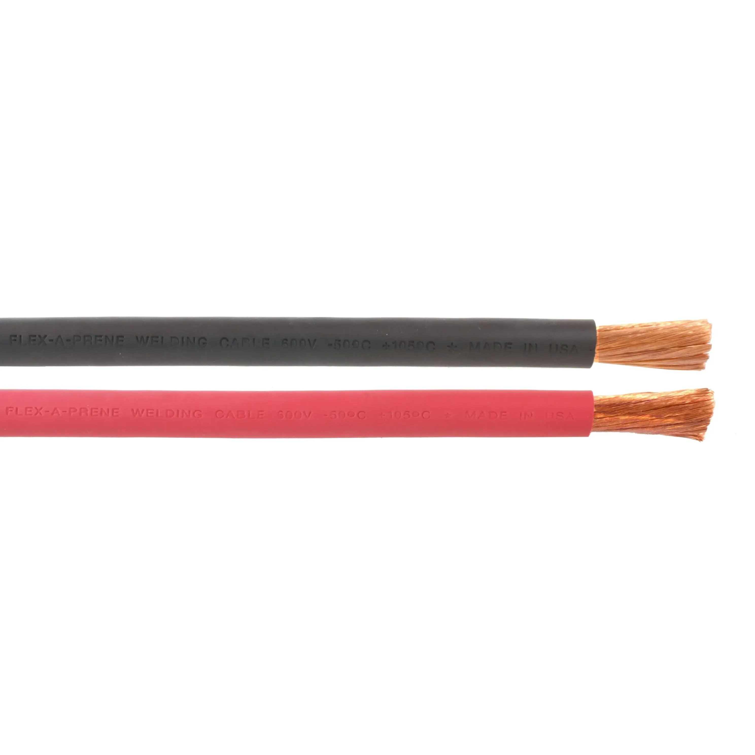 #2 Gauge AWG - Welding/Batter<wbr/>y Cable - Black &amp; Red - (50 FEET OF EACH COLOR)