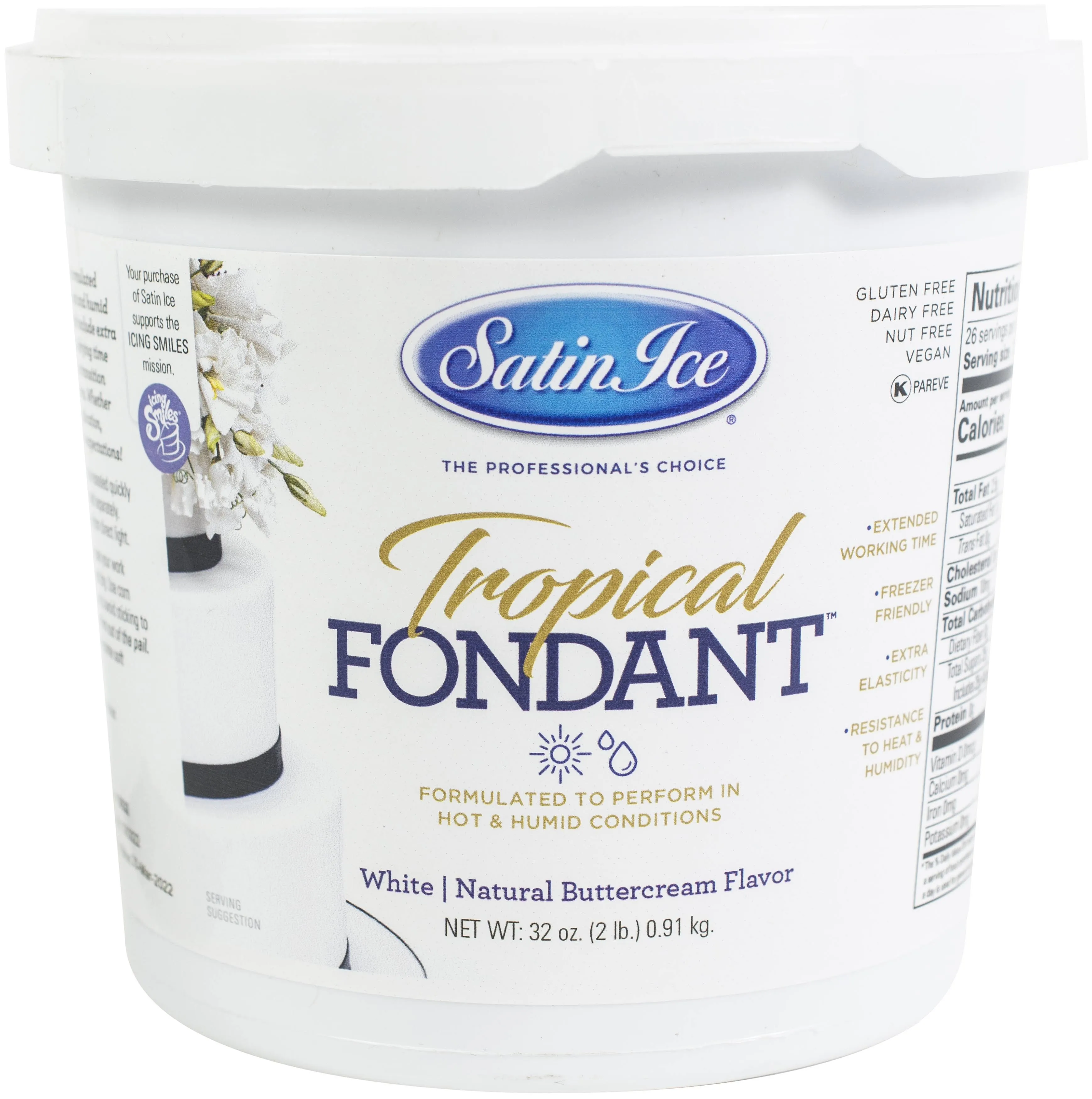 Satin Ice Tropical Fondant, 2 Pounds