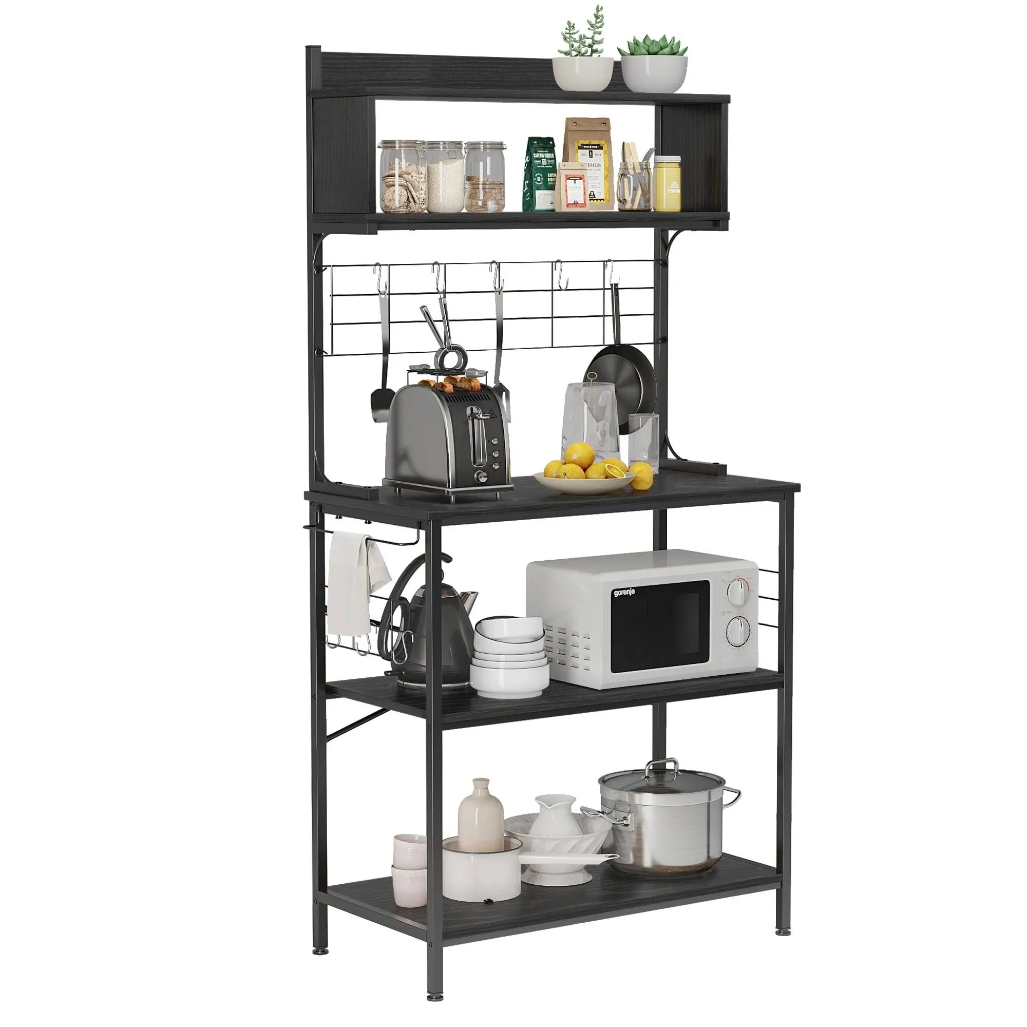 Bestier 63 Inch 5-Tier Microwave Stand