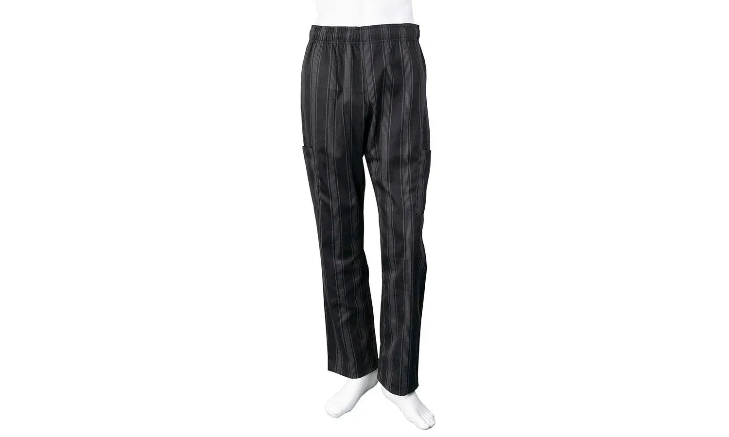 Chef Code Chef Pants, Triple Stripe Black Charcoal, X-Large