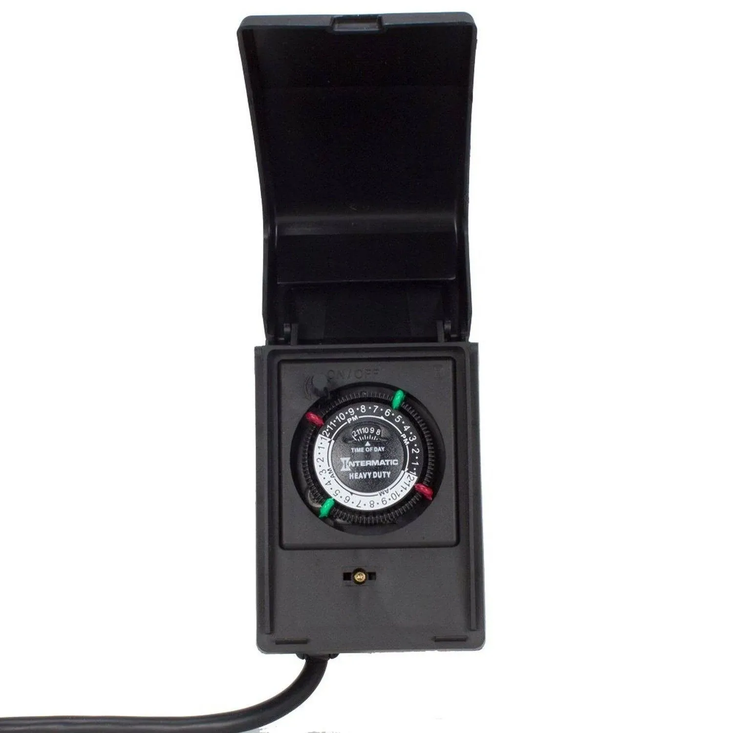 15 Amp 24-Hour Outdoor Plug-In Heavy Duty Timer, Black