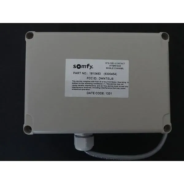 Somfy Dry Contact RTS Interface 1 Channel