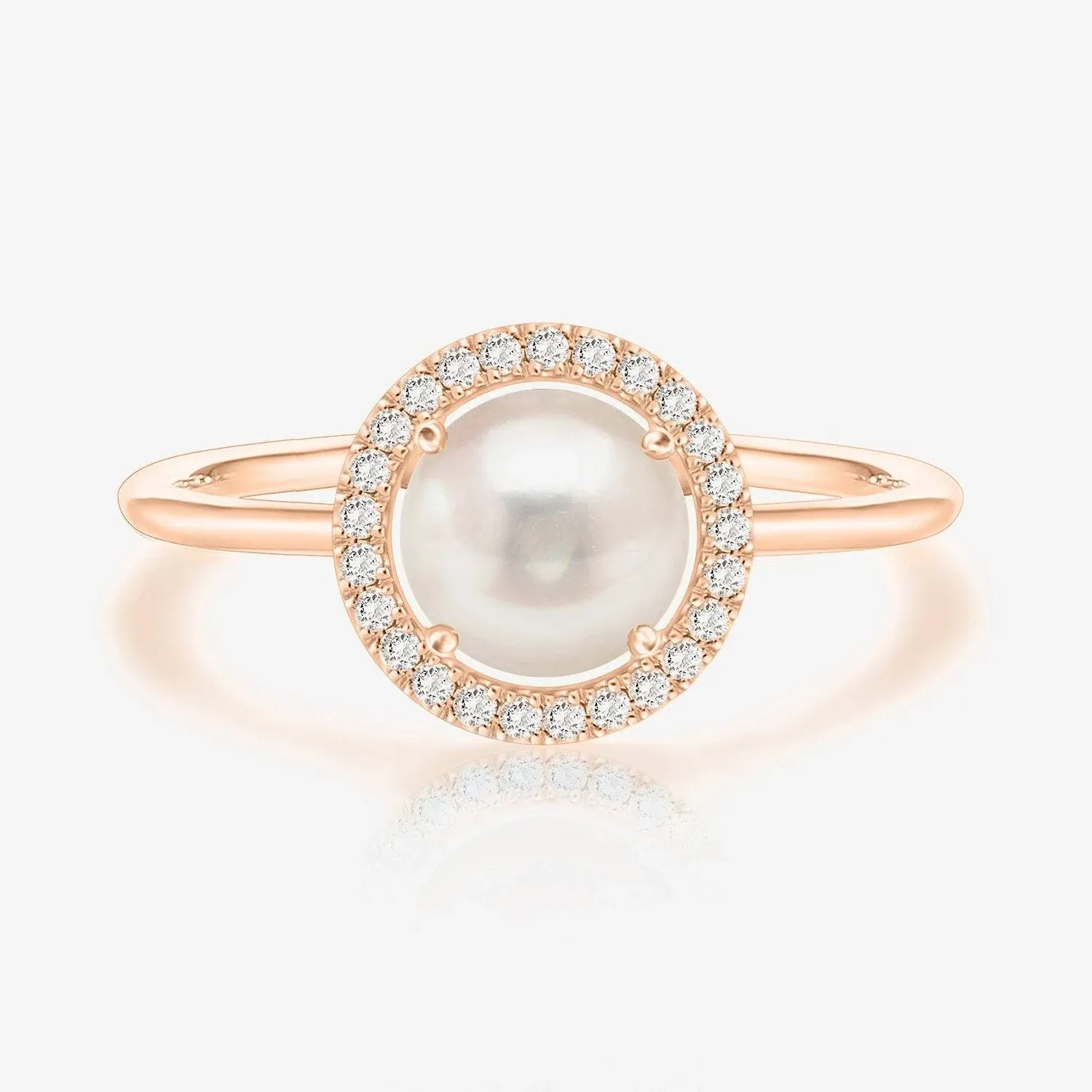 PAVOI Women's Birthstone Gold Ring