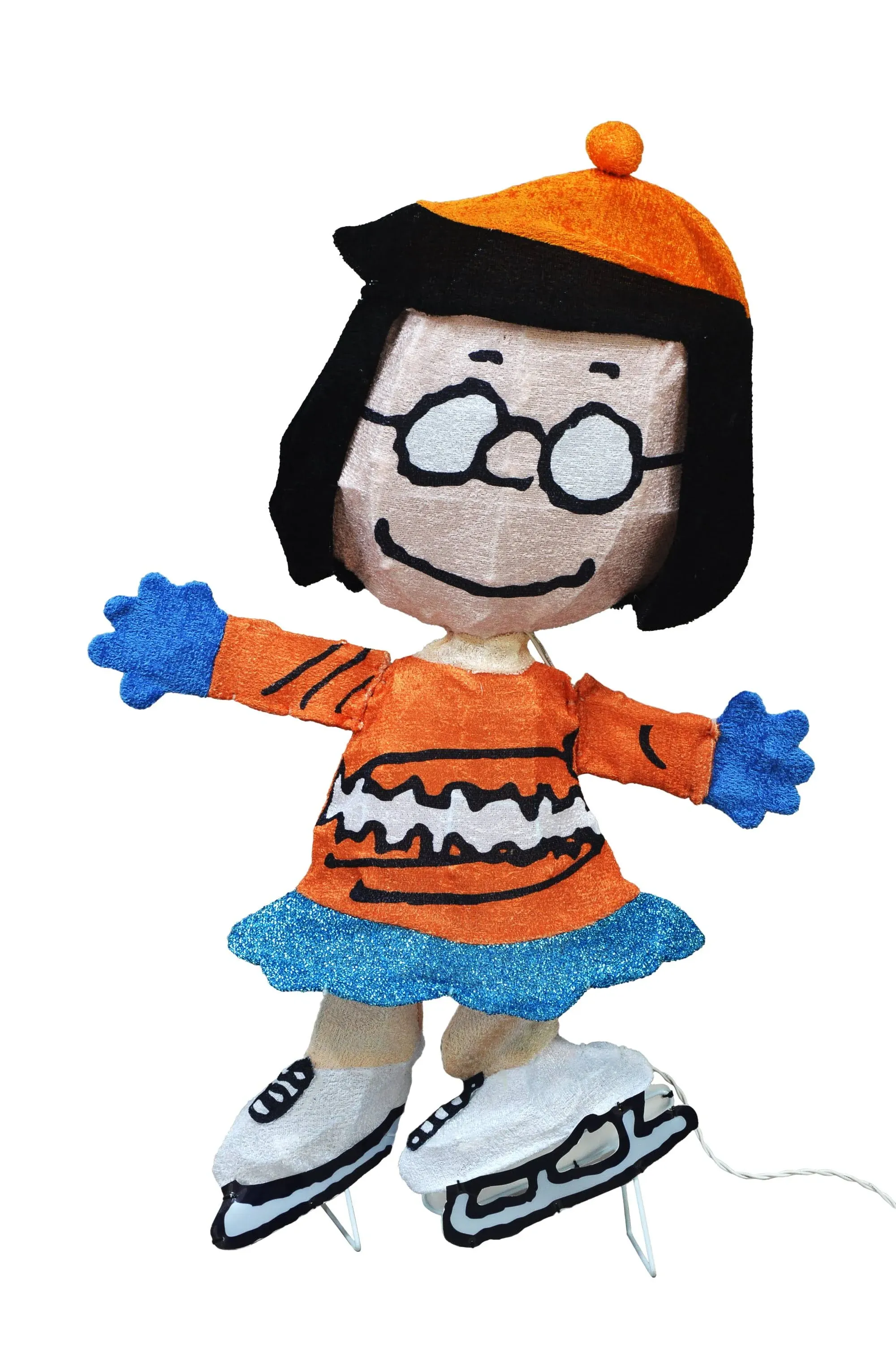 32INCH Skating Marcie Peanuts 3D Lighted LED Holiday Charlie Brown Christmas Yard DÉCOR