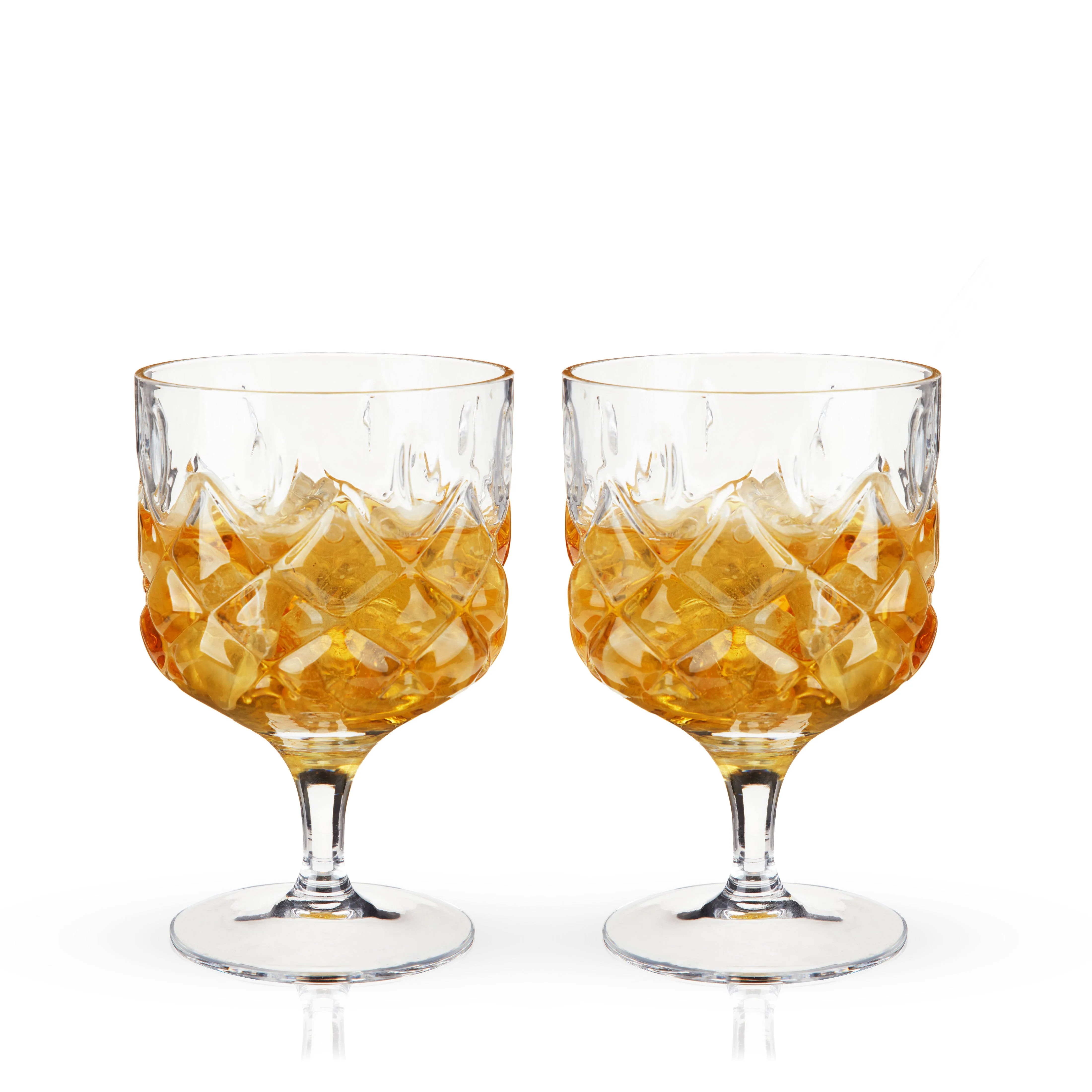 Stemmed Admiral Cocktail Glasses by Viski, Set of 2