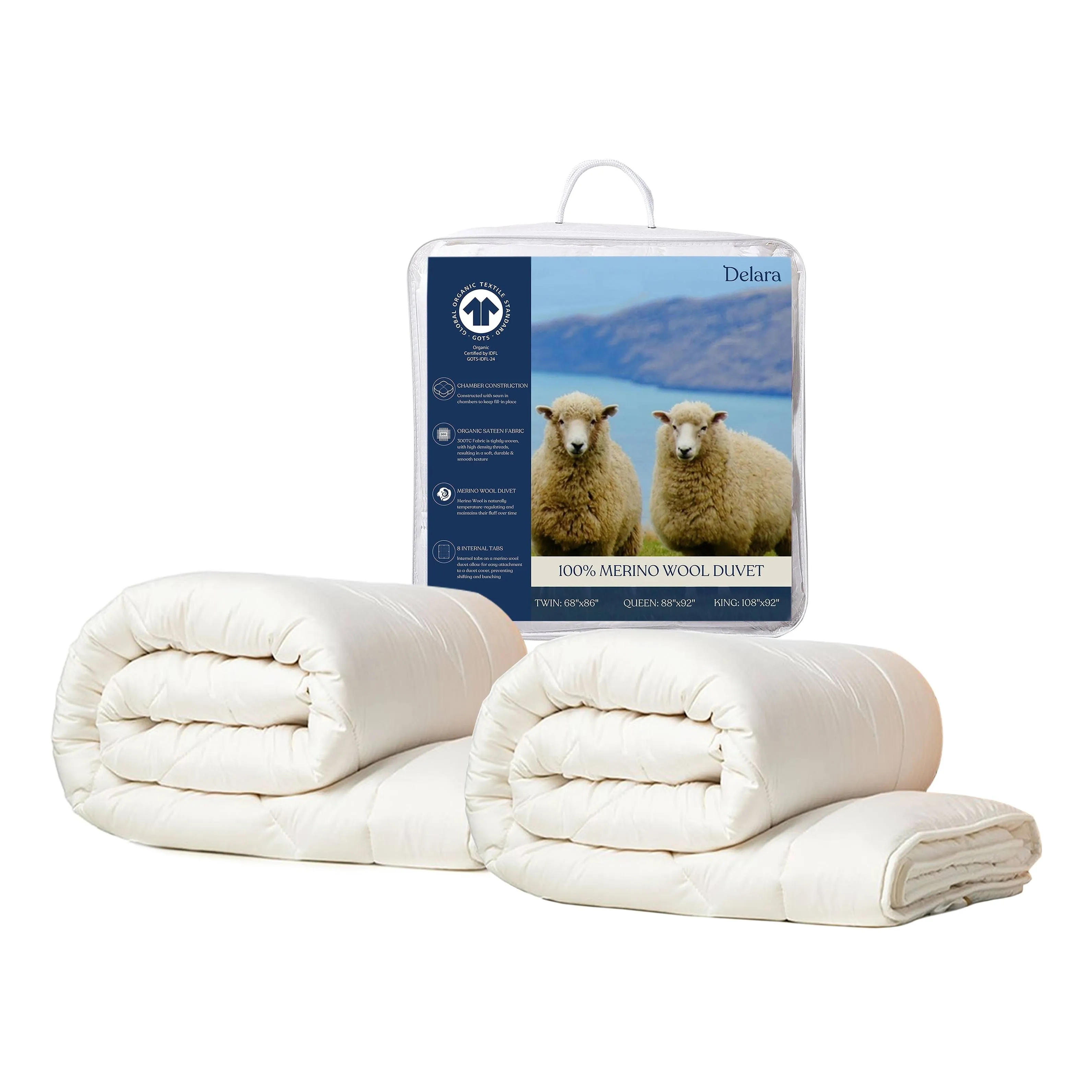 Delara Merino Wool Duvet Insert