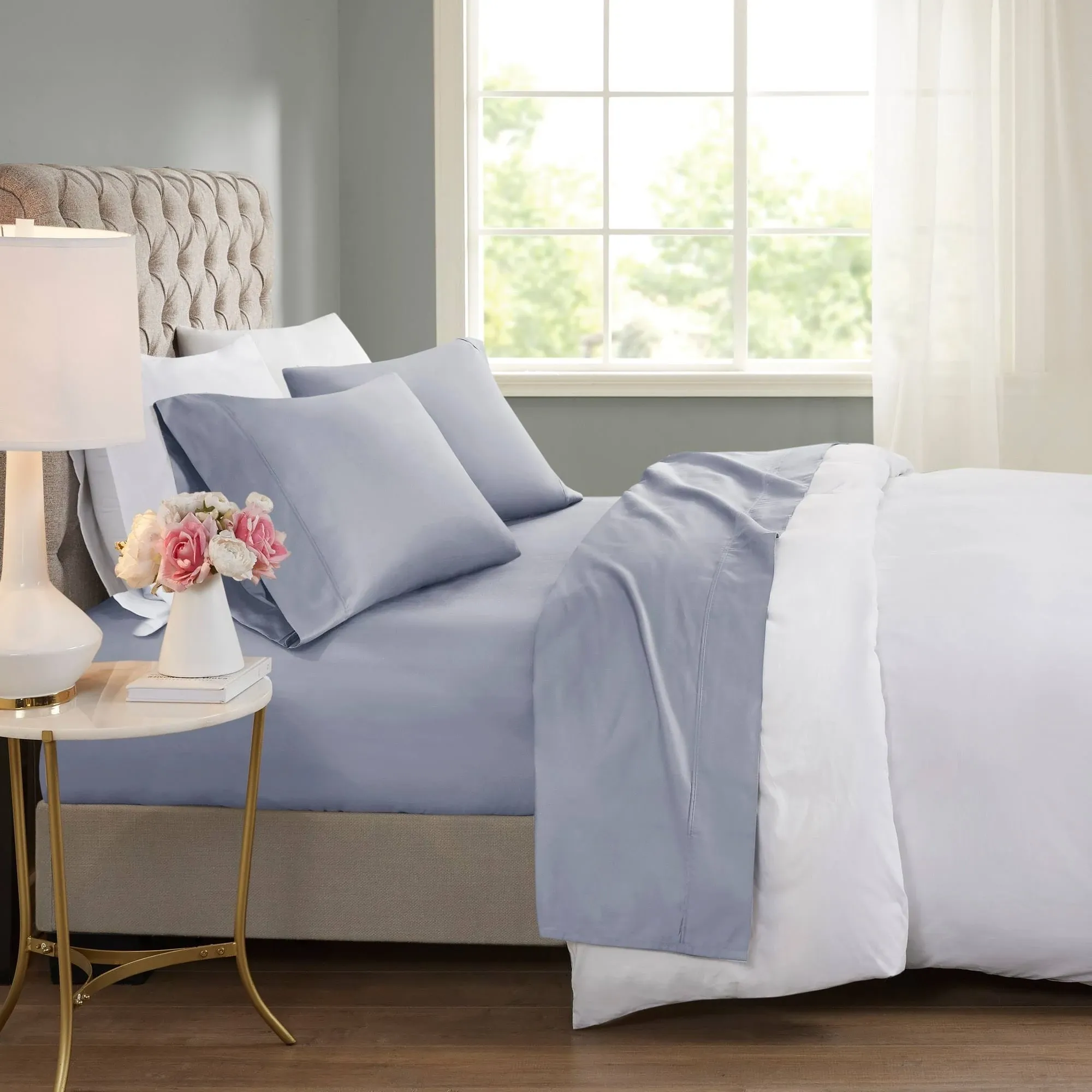 Beautyrest 600 Thread Count Cooling Cotton Sheet Set - Ivory - King