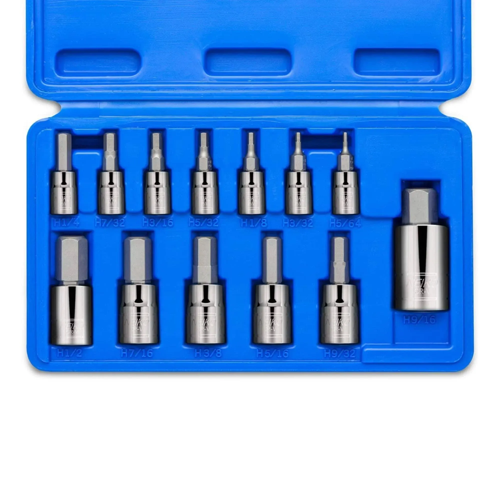 Neiko 13 Piece Hex Bit Socket Set