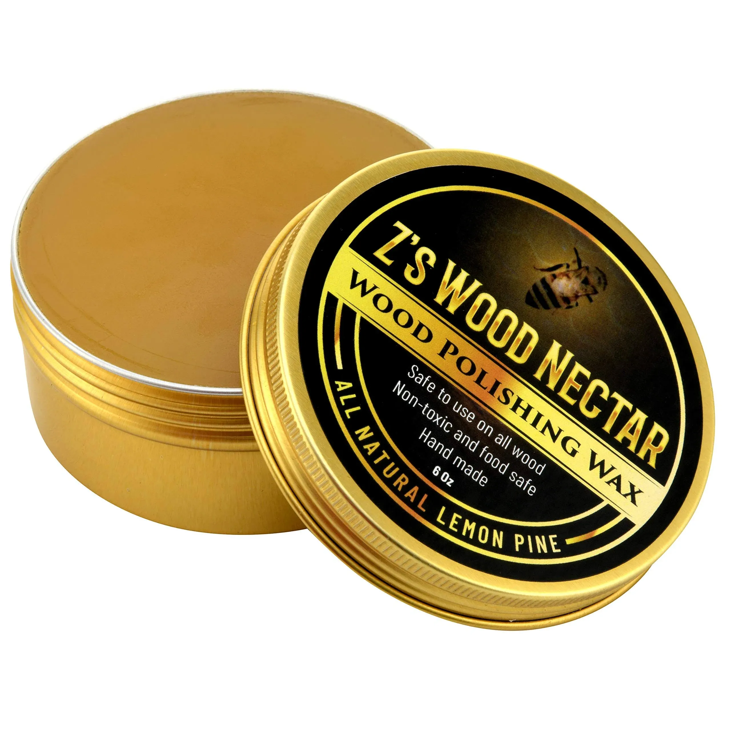 Z's Wood Nectar All Natural Beeswax Furniture Polish & Conditioner (6oz)