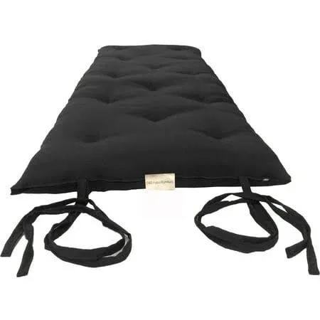 D&D Futon Furniture Cotton/Foam Floor Rolling Futon Mattresses, Yoga Meditation Mats, Black (Twin 3 x 39 x 80)