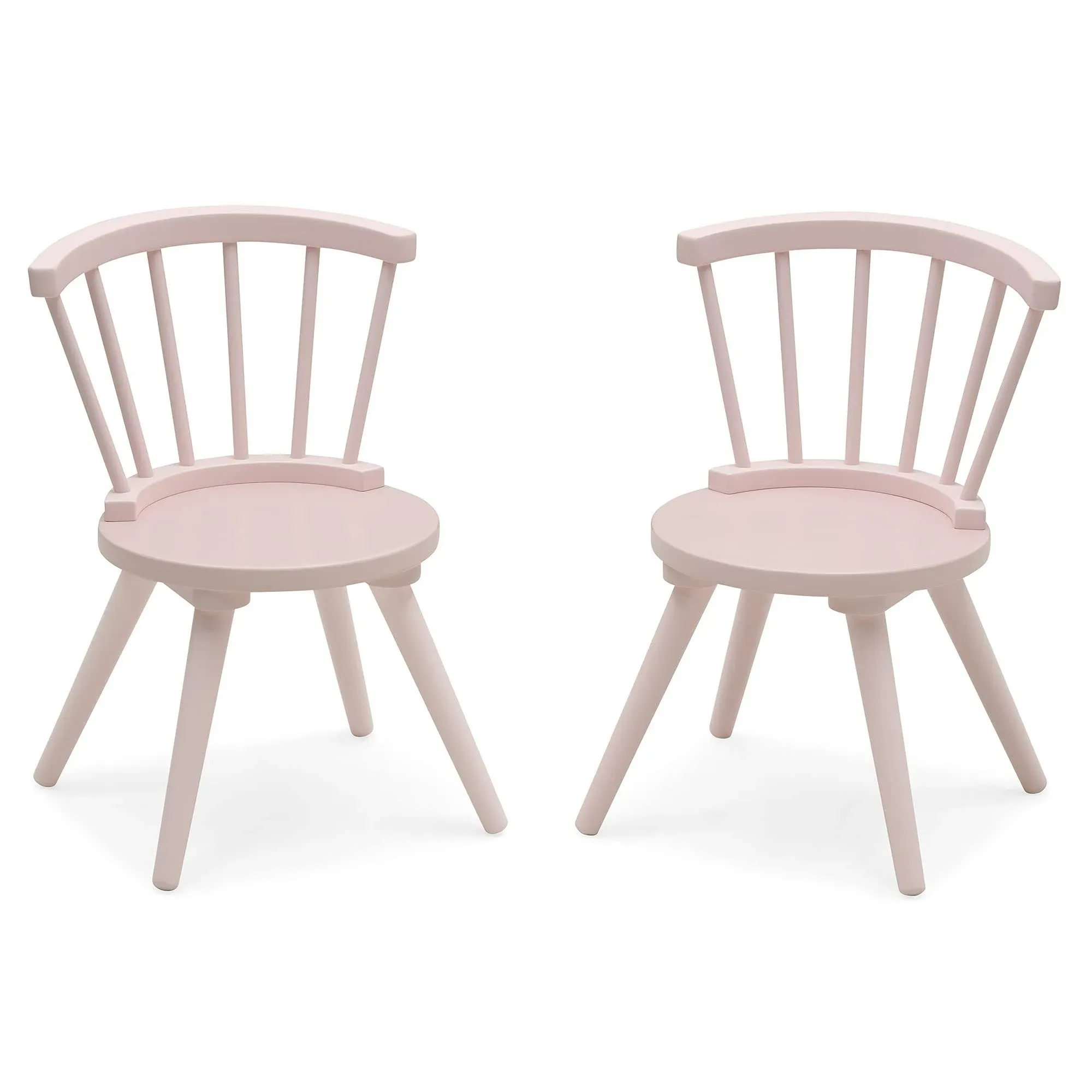 Delta Children Windsor 2 Piece Chair Set in Blush Pink