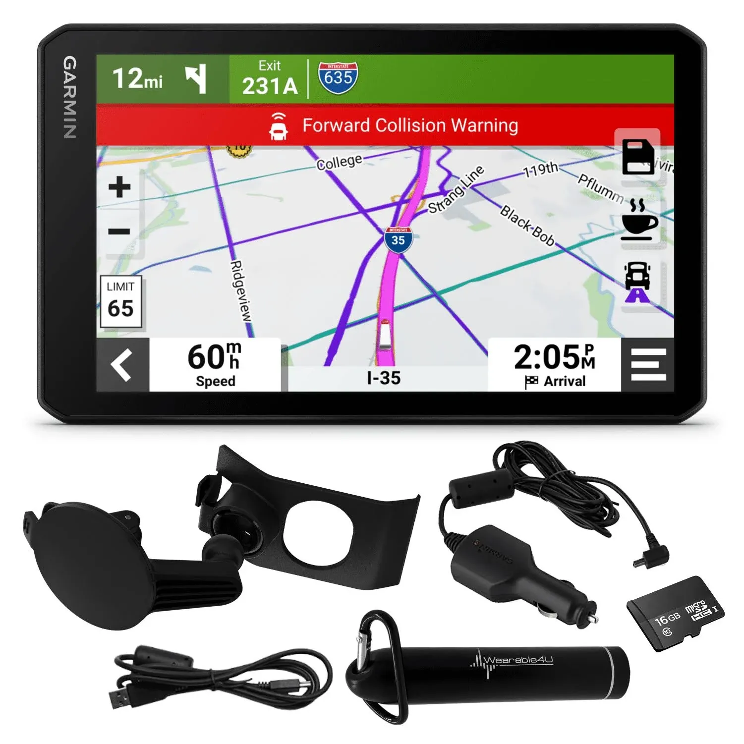 Garmin dezlCam OTR710, Large, Easy-to-Read 7 GPS Truck Navigator, Built-in Das